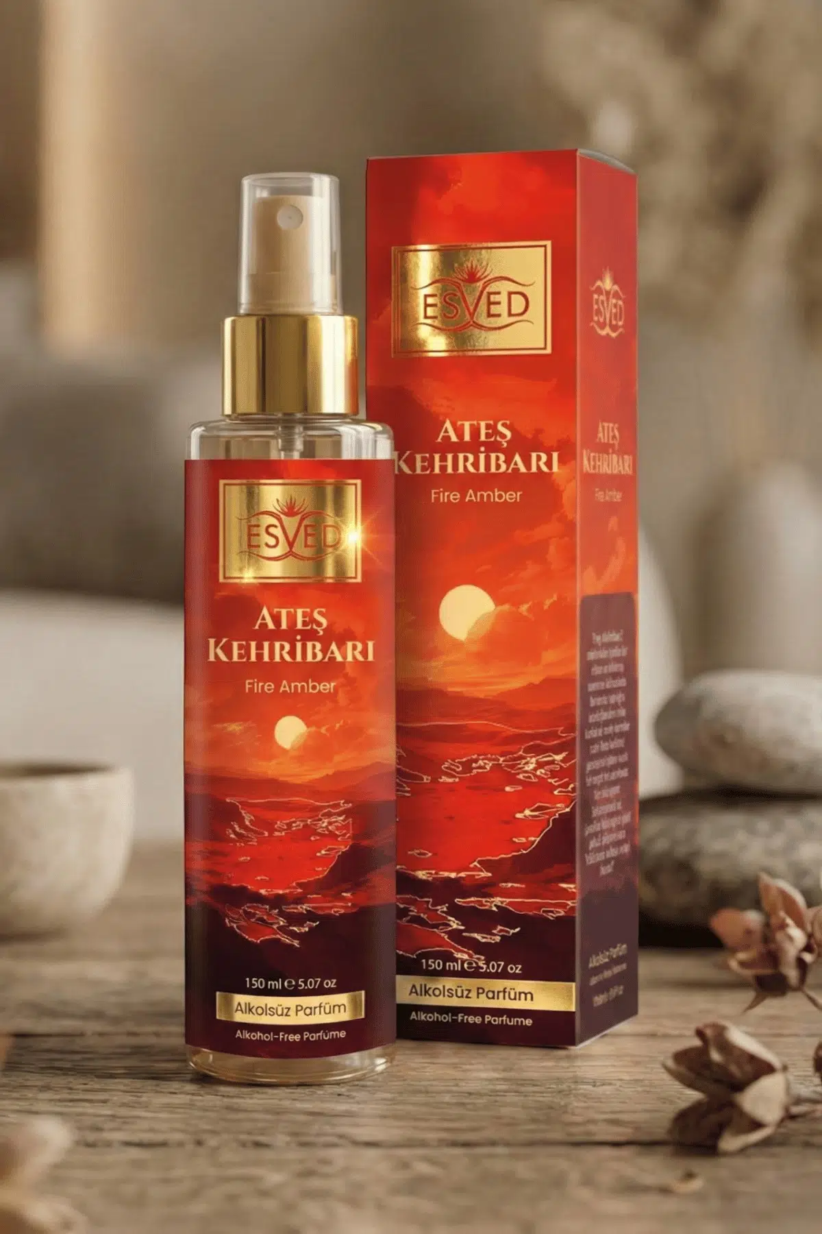 Ateş Kehribarı Kokusu Alkolsüz Parfüm 150 ml.