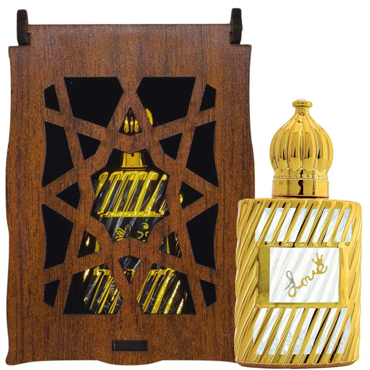 Beyaz Misk Kokusu 13 Ml Premium Esans Cam Şişesinde Roll-on Hediyelik Ahşap Kutulu SKU-3542