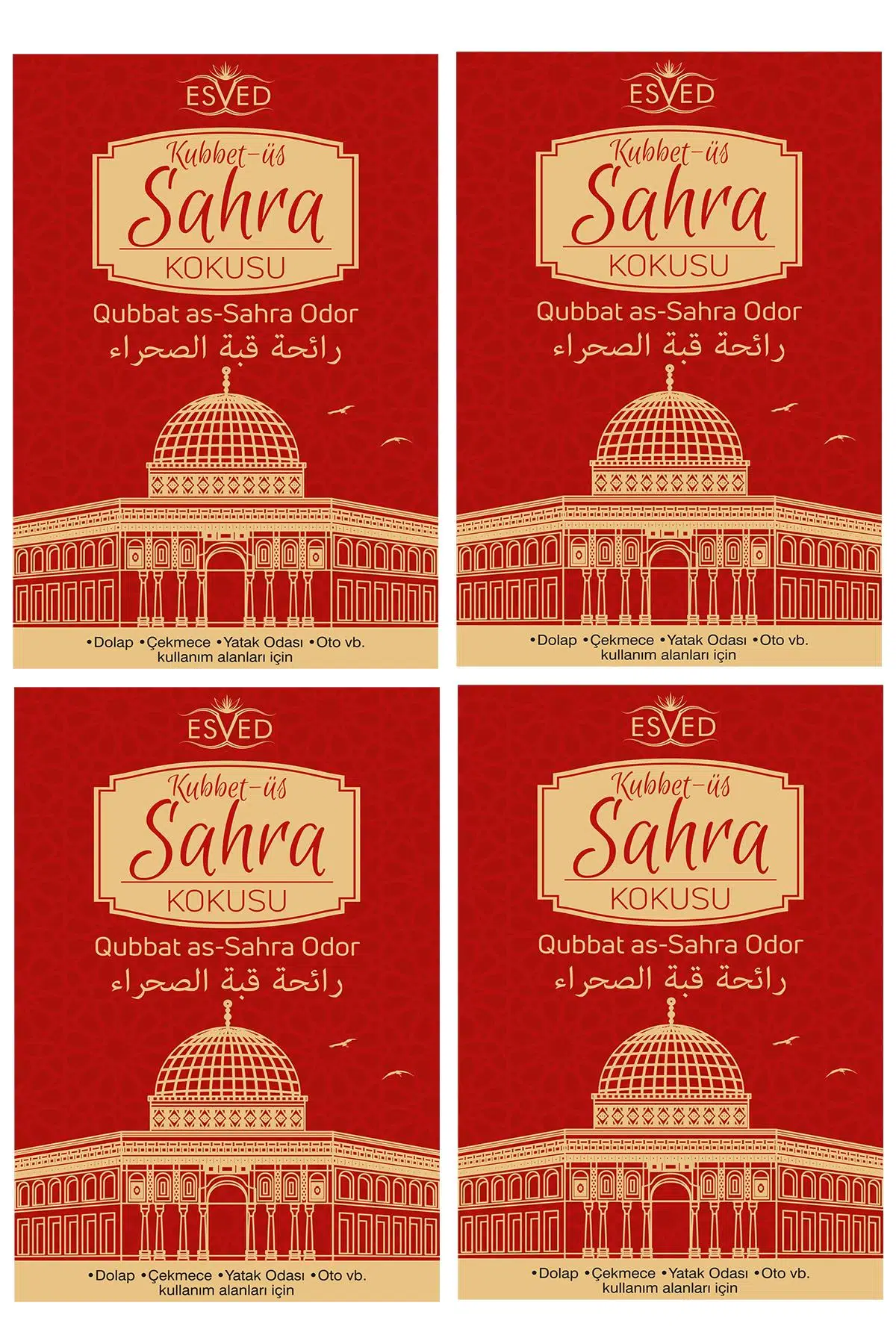 Dolap Ve Çekmece Kokusu Kubbetüs Sahra Kokusu - 4 Adet