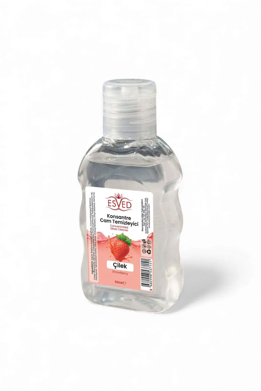 Konsantre Cam Temizleme Sabunu Çilek Parfümlü 50 ml 10 adet