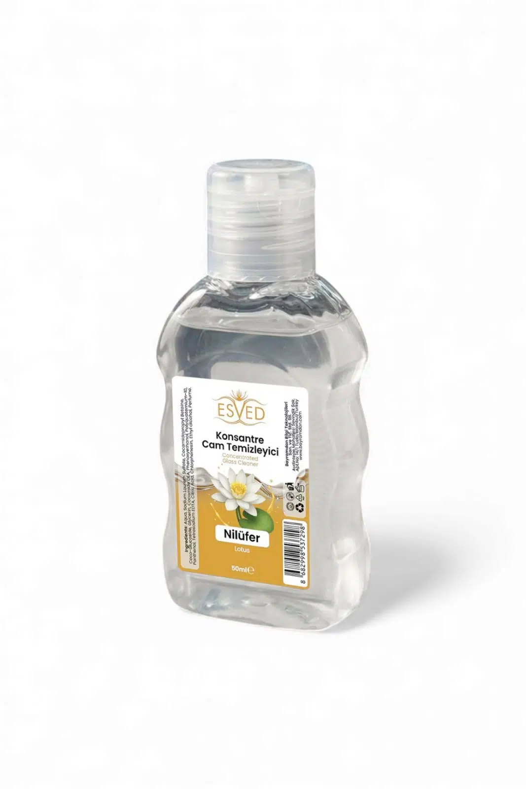 Konsantre Cam Temizleme Sabunu Nilüfer Parfümlü 50 ml 10 adet