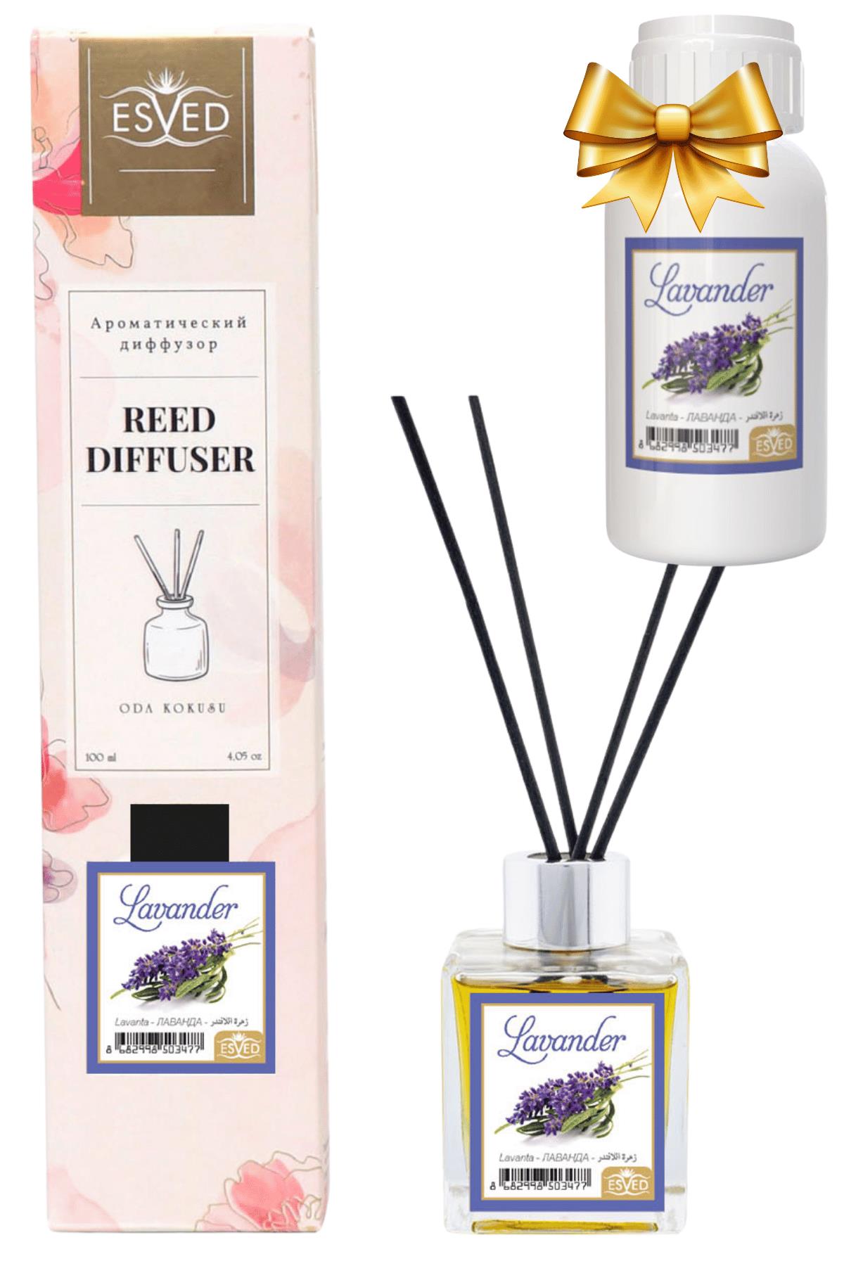 Lavanta Kokusu 100 Ml Çubuklu Oda Kokusu Yedek Dolum Şişesi Hediyeli