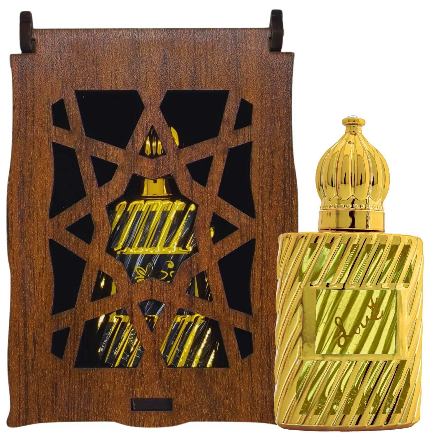 Medine Ravza Kokusu 13 Ml Premium Esans Cam Şişesinde Roll-on Hediyelik Ahşap Kutulu